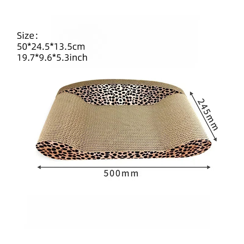 Kényelmes macskakanapé beépített kaparófelülettel – pihenés és karmolás egy helyen, stílusos és praktikus bútordarab minden cica számára.