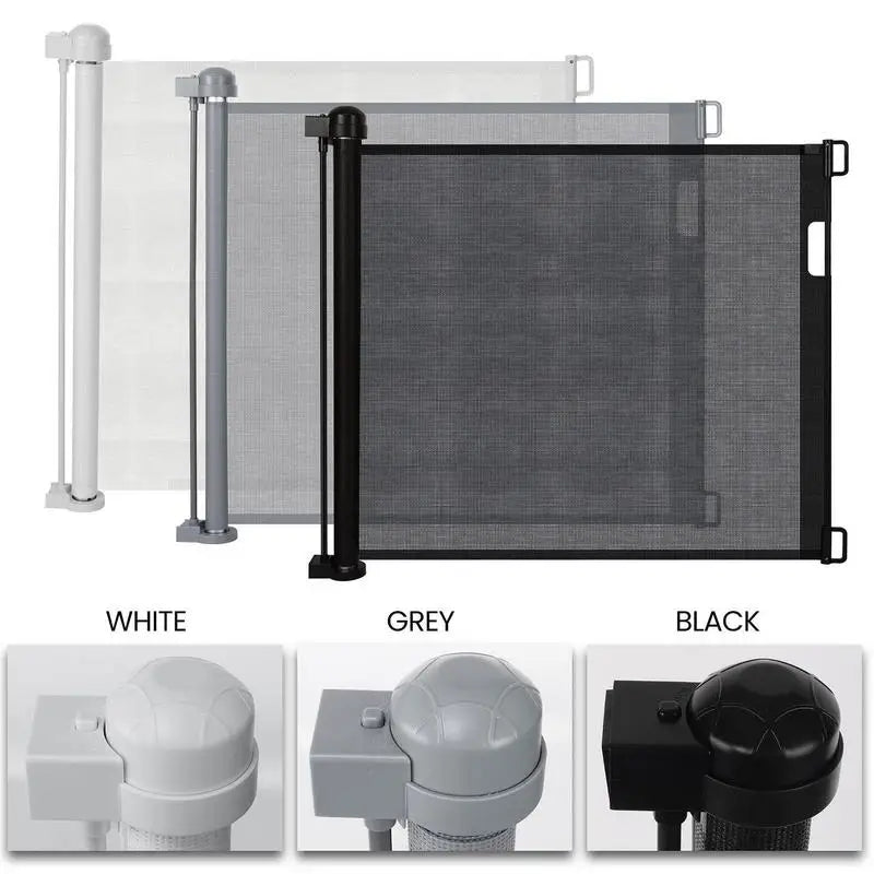 Extra széles, összecsukható hálós kutyakapu – csúszásmentes biztonsági megoldás ajtókhoz, folyosókhoz és teraszokhoz kisállatok számára.