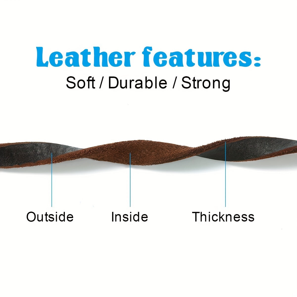 1,8 m (6ft) Valódi Fonott Bőrpóráz – Erős, kényelmes és elegáns választás nagytestű kutyáknak